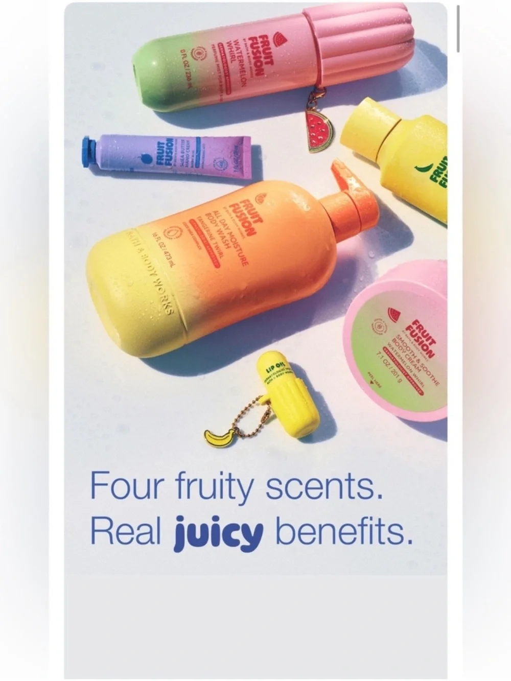 NEW! 9-Pc Bath & Body Works Fruit Fusion WATERMELON WHIRL Body Care Collection